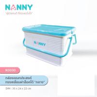 ราคา Nanny กล่องเก็บของเอนกประสงค์ มีหูหิ้ว ฝาล๊อคได้ มี 3 ขนาด (19798628543)
