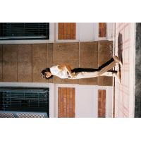 ราคา RALLY Proper pants Beige Ver 2 กางเกงเอวสูงตัดต่อผ้าสีเบจ ดำ (2559158060)