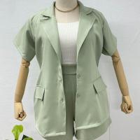 ราคา Plus size ชุดเซ็ท2ชิ้น เสื้อเบลเซอร์แขนสั้น กางเกงขาสั้นสาวอวบ เสื้อผ้าแฟชั่นผู้หญิงอ้วน รุ่น ซ CEO Y12 (21385290549)