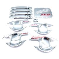 ราคา vios ปี2003 2006 ลูกค้าแยกชื้อได้ค่ะ เบ้ากันรอย ครอบมือจับ ครอบฝาถัง สีโครเมียมโลโก้แดง วีออส vios (19628155654)