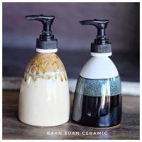 ราคา Baansuanceramic ขวดใส่สบู่เหลว ขวดปั้มเซรามิค ขนาด 200ml (1363022423)