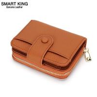 ราคา Smart King กระเป๋าสตางค์หนังวัวแท้สตรีกระเป๋าใส่เหรียญความจุขนาดใหญ่แบบเรียบง่ายคลาสสิกกระเป๋าใส่บัตรกระเป๋าคลัช (10416485105)