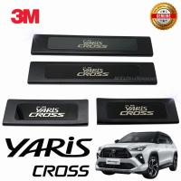 ราคา กันรอยบันได ชายบันได สคัพเพลท Yaris Cross 2024 2025 ยาริสครอส สแตนเลส ชุปดำ (21161444374)