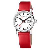 ราคา Mondaine EVO2 30 mm red leather watch MSE 30210 LC นาฬิกาข้อมือ (18895073112)