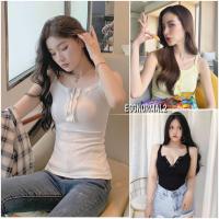 ราคา TOPSHOP T104 เสื้อสายเดี่ยวกระดุม งานป้าย (18169616806)