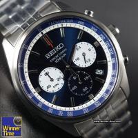 ราคา Winner Time นาฬิกา SEIKO Quartz Chronograph Racing sports รุ่น SSB427P รับประกันบริษัท ไซโก ประเทศไทย 1 ปี (21395701443)