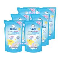 ราคา D nee ดีนี่ นิวบอร์น ผลิตภัณฑ์ปรับผ้านุ่มเด็ก กลิ่นแฮปปี้ เนส สีฟ้า ขนาด 550มล แพ็ค 6 ถุง (4301594241)