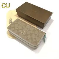 ราคา กระเป๋าสตางค์โค้ชผู้หญิง กระเป่าสตางค์ใบยาว 2 ซิบรอบ หนังแท้100 พร้อมส่ง (8184988331)