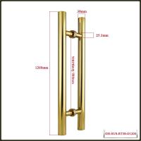 ราคา มือจับประตูสแตนเลส สีทอง ใช้ได้นาน 304 ราวจับประตูสแตนเลส ที่จับประตูบานเลื่อน มือจับประตูกระจก สี ทอง รุ่น 600 800 1200 มม (21257867468)