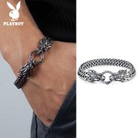 ราคา PLAYBOY เครื่องประดับยุโรปและอเมริกาบุคลิกภาพครอบงำก๊อกน้ำคู่ไทเทเนียมเครื่องประดับมือเหล็กสร้อยข้อมือหล่อระดับไฮเอนด์ข้ามพรมแดนสำหรับผู้ชาย (21327032337)