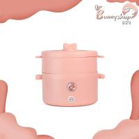 ราคา หม้ออเนกประสงค์ฝาเเบบใส มีที่ตั้งโทรศัพท์ พร้อมที่นึ่ง หม้อชาบู หมาล่า ต้มมาม่า นึ่ง หม้อเทปล่อน Non Stick Coating Bunnyshop889 (21361344926)