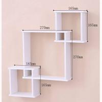 ราคา ชั้นวางของติดผนังตกแต่งบ้าน ชั้นวางของติดผนัง 3 ชั้น Shelves Set ชั้นวางของติดผนัง ไม่ต้องเจาะผนัง ติดตั้งง่าย (12442466346)