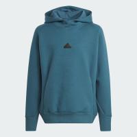 ราคา adidas ไลฟ์สไตล์ เสื้อฮู้ด adidas Z N E สำหรับเด็ก เด็ก สีเทอร์คอยส์ IK5709 (19840091560)
