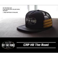 ราคา หมวกสีดำ แถบเหลือง หมวกวินเทจ ปีกตรง หมวกแก๊ปตาข่าย หมวกแก๊ป hit the road (182245448)