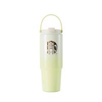 ราคา Starbucks Coffee เทศกาลดนตรีฤดูร้อน 2023 แก้วฟางสแตนเลสสีเขียวไล่ระดับสีสดพร้อมถ้วยแก้ว (20350236587)