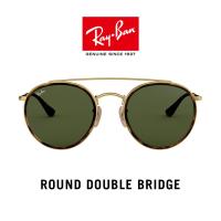 ราคา Ray Ban Round Double Bridge RB3647N 001 size 51 แว่นตากันแดด (105166374)