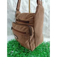 ราคา กระเป๋าสะพายผ้าจูลองใบกลาง กระเป๋าสะพายข้างอเนกประสงค์ (1084648886)