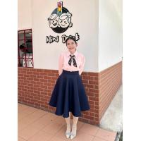 ราคา กระโปรงทรงย้วยผ้าโฟม ย้อนยุค วนิดา (20452369896)