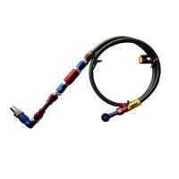 ราคา สายถักดิสเบรคหน้าคาร์บอน PSI หัว3สี 90 องศา ยาว 30 นิ้ว สำหรับ SONIC DASH NOVA TENA (390839685)