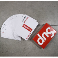 ราคา ส่งฟรี 187 การ์ดกระดาษ Supreme สีแดงล้วน ด้านหน้าสีขาว การ์ดเกมส์ การ์ดสะสม (20515196753)