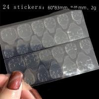 ราคา With 24 Jelly Glue 24Pcs Fake Nails French Long Fake Nails (20861332692)