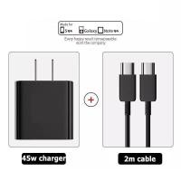 ราคา Samsung ชุดชาร์จเร็ว PD45W samsung สายชาร์จเร็ว หัวชาร์จ สายชาติเร็ว type c to type c Super Fast Charger ชาร์จซัมซุง สำหรับ Samsung S20 Note10 20S21S21 A90 80 S10 S9 S8 (21341710348)