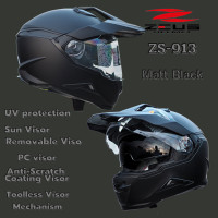 ราคา หมวกกันน็อคโมตาด ทัวร์ริ่งZeus zs 913 maetalic black (20422220595)