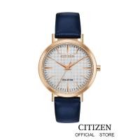 ราคา CITIZEN นาฬิกาข้อมือผู้หญิง Eco Drive EM0763 07A Leather Lady Watch พลังงานแสง (12524226441)