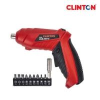 ราคา สว่านไร้สาย สว่านไฟฟ้า พร้อมชุดอุปกรณ์เสริม ชุดบล็อค 3 6V Clinton รุ่น FER SB12 มีไฟ LED ปรับสปีดได้ สำหรับเจาะไม้ ขันน็อตสกรู (2354964643)