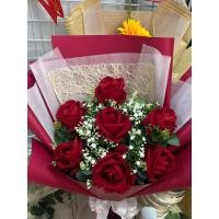 ราคา ช่อดอกกุหลาบ7ดอก (21401997593)