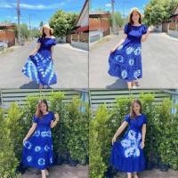 ราคา ชุดเดรสมัดย้อมแขนตุ๊กตา สามารถใส่เป็นเกาะอกได้ ตัวยาว รอบอก 44 46 นิ้ว 1 ชุด คละลาย (15606612837)