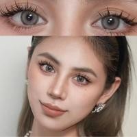 ราคา NEW COD UYAAI Colored Contact Lens 14 0mm Big Eyes Aoki Series Cosmetic Lens Grey Caramel Natural Look Monthly contact lense (21270105780)