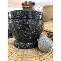 ราคา ครกหินแกรนิตแท้พร้อมสาก ขนาดกว้าง 3 5 นิ้ว เป็นงาน OTOP ฝีมือดี หินแบบเดียวกับอ่างศิลา แข็งแรง ทนทาน (575582904)