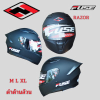 ราคา หมวกกันน็อคเต็มใบFUSE รุ่น Razor sp สีดำด้าน (19101606424)