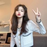 ราคา เสื้อครอปไหมพรม เอวลอย แขนสั้น มีกระเป๋า สไตส์เกาหลี ผ้าไหมพรม ใส่สบาย (17173545427)