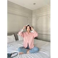 ราคา chuuchop พร้อมส่ง C8112 BiBi Shirts เสื้อเชิ้ตแขนยาวสีทูโทน สไตล์เกาหลี (18668313728)