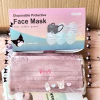 ราคา แมสการ์ตูนผู้ใหญ่ แมสสีพาสเทล 50ชิ้น สาย2สี แมสซาริโอ้พร้อมส่งจากไทย แมสผู้ใหญ่ (16676454958)