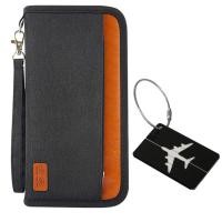 ราคา Travel Wallet Family Passport Holder Travel Documents Holder Organizer Passport Wallet With RFID Blocking For Men Women (15817794151)