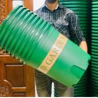 ราคา กระถางต้นไม้ แถมฟรีจานรอง ป้องกันรากเน่า กระถางต้นไม้พลาสติก กระถางแคคตัส กระถางญี่ปุ่น ทรง Modern Flowerpot JL (15504611494)