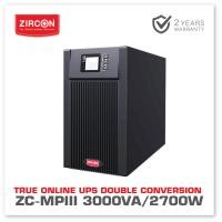 ราคา TRUE ONLINE UPS ZC MPIII 3000VA 2700W Tower type ZIRCON เพียวซายน์100 สำหรับเครื่องเวิร์ฟเวอร์ PSU80 Network Server สินค้าประกัน 2 ปี ONSITE SERVICE (8783817460)