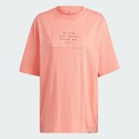 ราคา adidas ไลฟ์สไตล์ เสื้อยืดพิมพ์ลาย Lounge ผู้หญิง สีแดง IM4253 (19390433057)