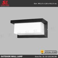ราคา SL LIGHTING โคมไฟติดผนังภายนอก ขั้ว E27 SL 10 1011W BK (1354142277)
