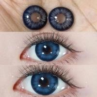 ราคา NEW COD UYAAI Colored Contact Lens 14 5mm Big Eyes Blue Grey Cosmetic Lens Natural Look Monthly contact lense (21249678243)