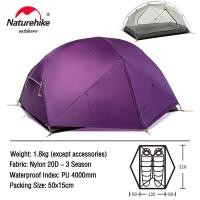 ราคา Naturehike Mongar Double Camping Tent 20D ไนลอน 210T โพลีเอสเตอร์สองชั้นระบายอากาศและกันน้ำ Windproof มืออาชีพเต็นท์ Ultralight สำหรับ 3 ฤดู (21027794942)