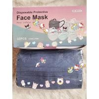 ราคา แมสการ์ตูนผู้ใหญ่ แมสสีพาสเทล 50ชิ้น สาย2สี แมสซาริโอ้พร้อมส่งจากไทย แมสผู้ใหญ่ (16677463034)
