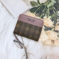 ราคา SS04 กระเป๋าสตางค์ใบสั้นลายสวยๆน่ารักๆวัยรุ่น มีซิปใบสำหรับใส่เหรียญ มีช่วงใส่บัตรงทั้งหมด4ช่อง วัดสุด หนังPU รุ่นใหม่ (21327584789)