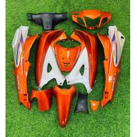 ราคา ชุดสีเวฟ125หัวเถิก หัวแหลม S R งานABS ประกอบง่าย สี 2 K สีตรงรุ่นพร้อมสติ๊กเกอร์ ใส่รุ่นเวฟ125หัวเถิก wave125หัวแหลม สีส้มแก้วตัดเทา (20708176948)