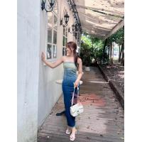 ราคา New เดรสยีนตัวยาวทรงเกาะอก เนื้อผ้ายีนยืด แต่งดีเทลไล่สีอ่อนลงมาเข้ม คลาสสิคดูมีสไตล์ มี Sizeให้เลือก S 2 (19411129428)