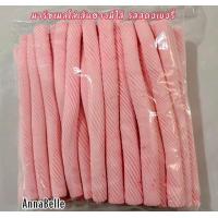 ราคา มาร์ชเมลโล่เส้นยาวมีไส้สตอเบอรี่ อร่อย เส้นสวย 30 เซนติเมตร (20891386542)
