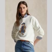 ราคา Polo Ralph Lauren เสื้อสเวตเตอร์ผู้หญิง Pullover Polo Bear Cotton Blend Sweatshirt รุ่น WMPOKNINFB20517 สีขาว (20849812266)